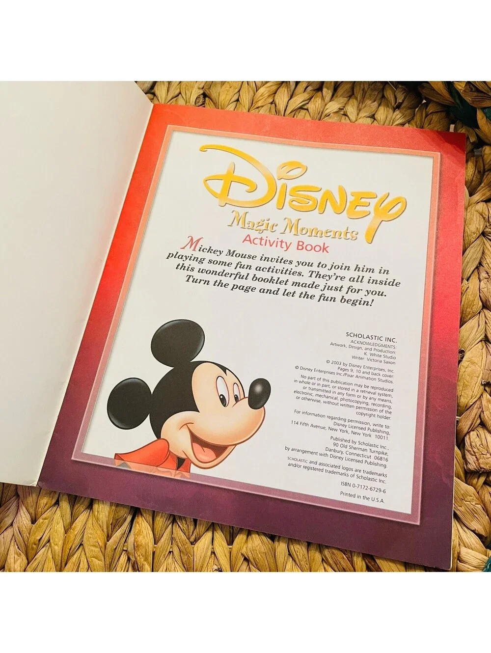 ✅Disney Magic Moments Activity Book Calendar Stickers Vintage Fun Kids #️⃣24